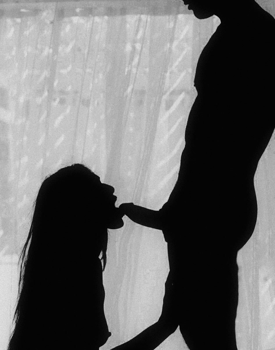Erotic photo shoot man and woman