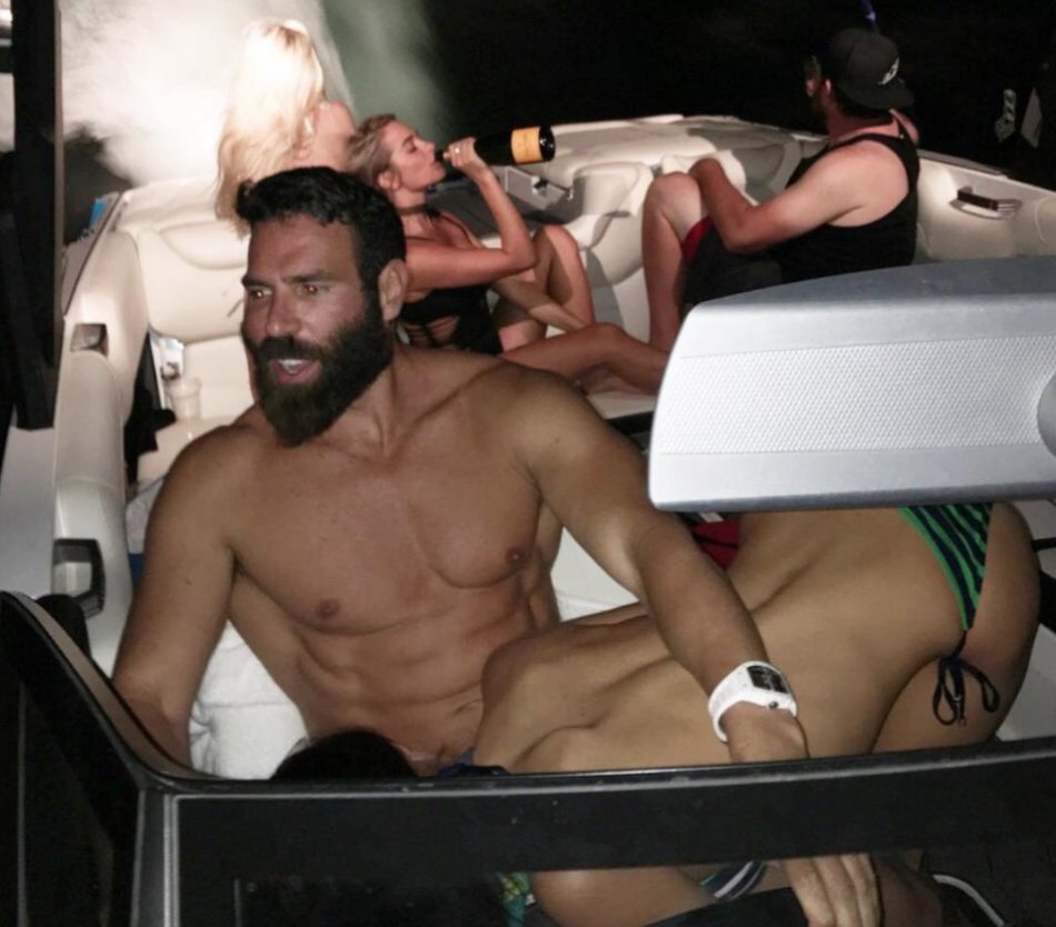 Swinger party in the club vintage