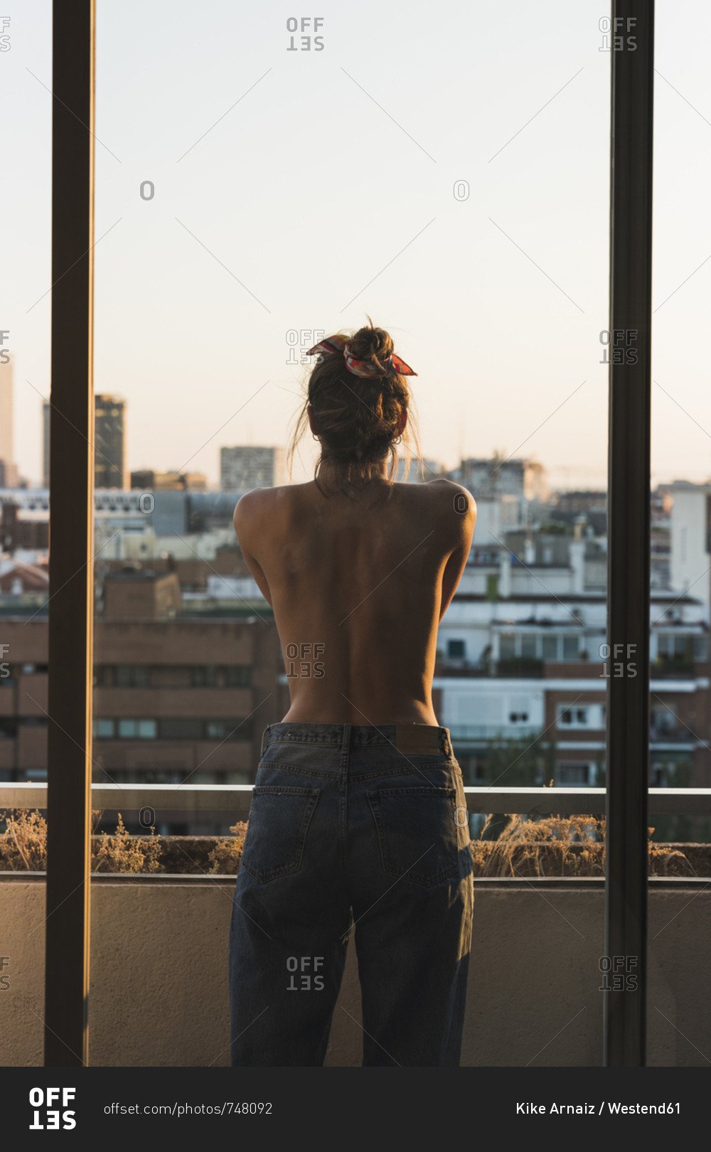 Topless in the city