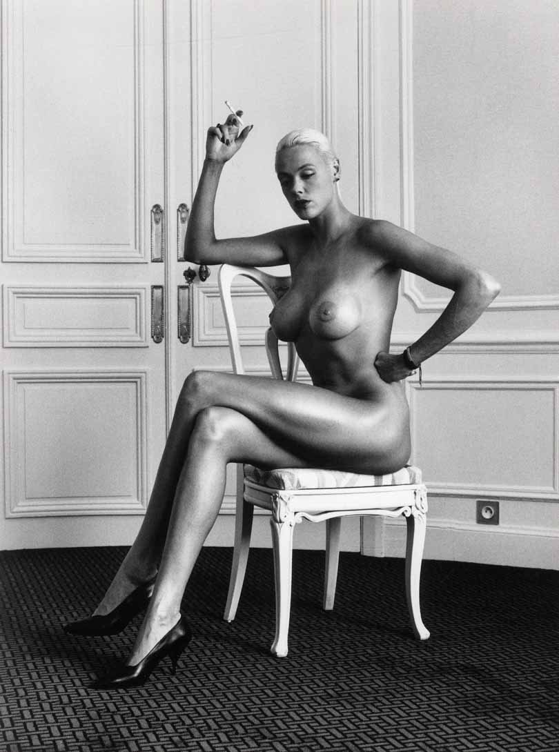 Bridget Nielsen in his youth naked