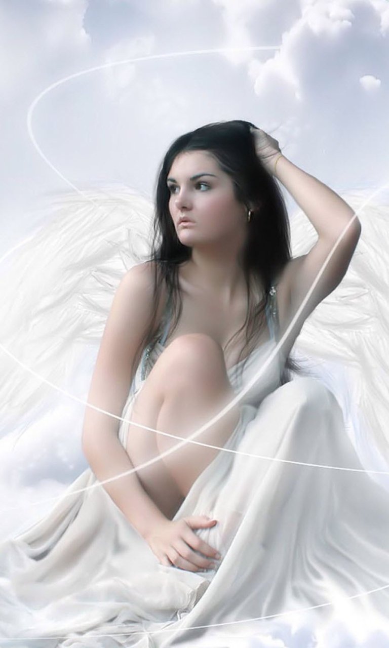 Angel style photo shoot