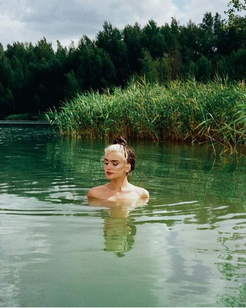 Dina Saeva in underwear