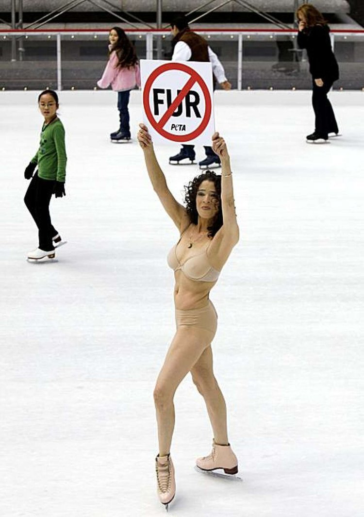 Naked athletes of the skater