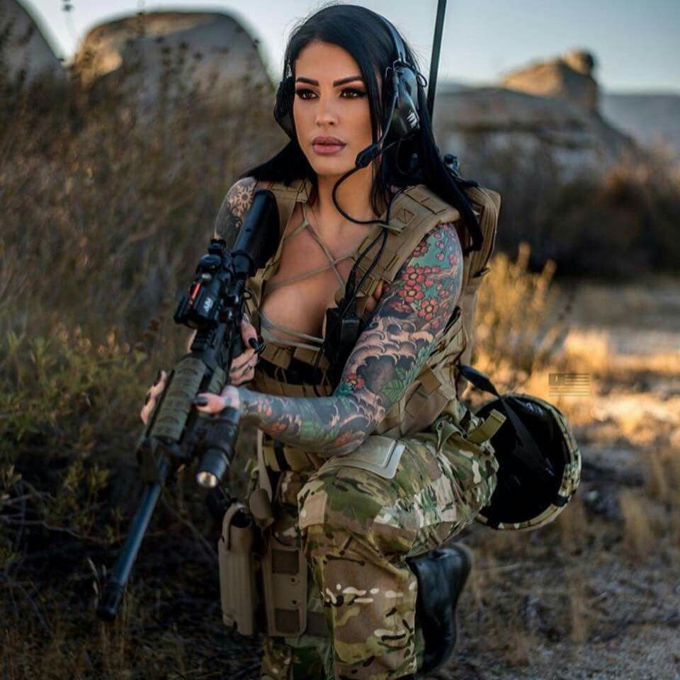 Girls in the shape of weapons