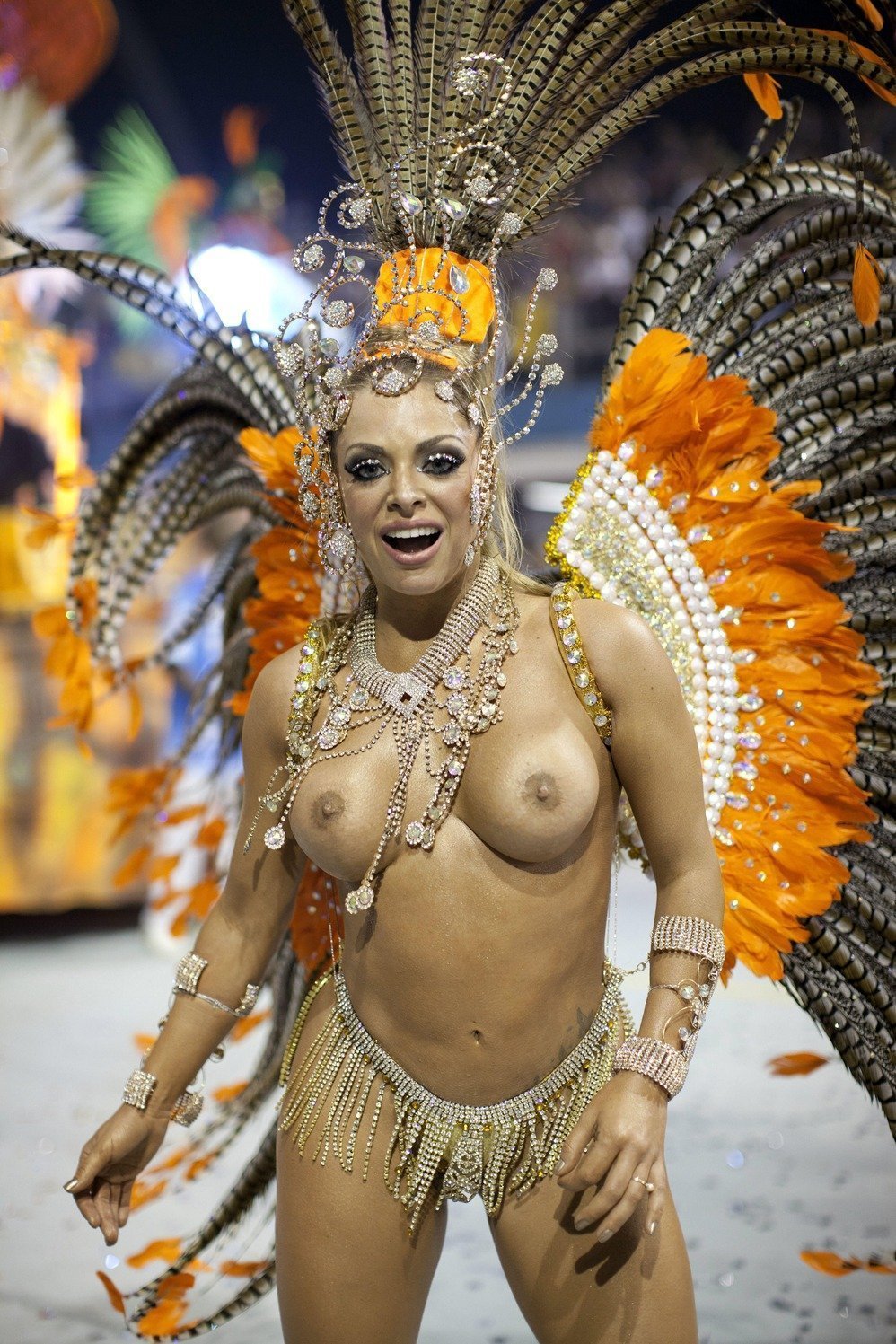 Naked Brazilians at the parade