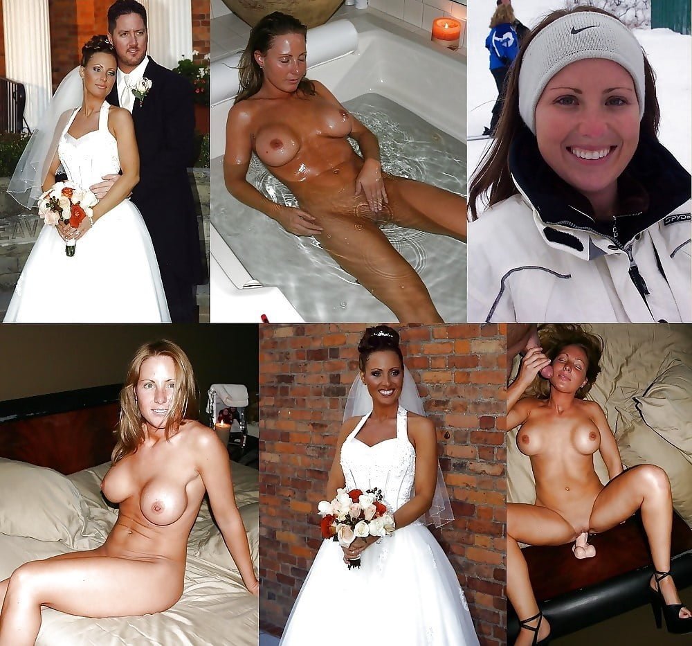 Bride with insanely huge tits