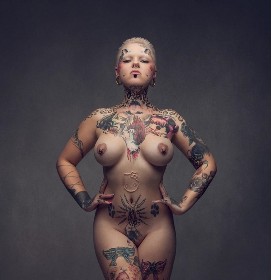 Naked women with tattoos