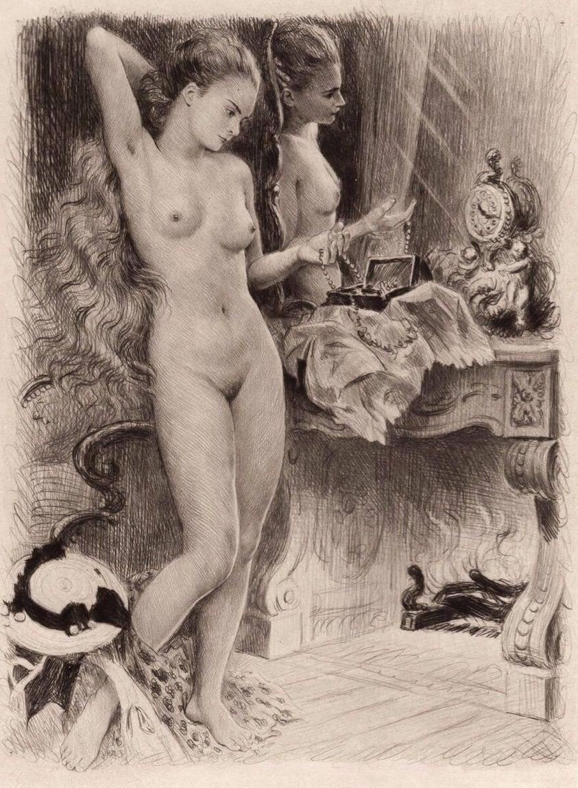 Beautiful naked elderly women
