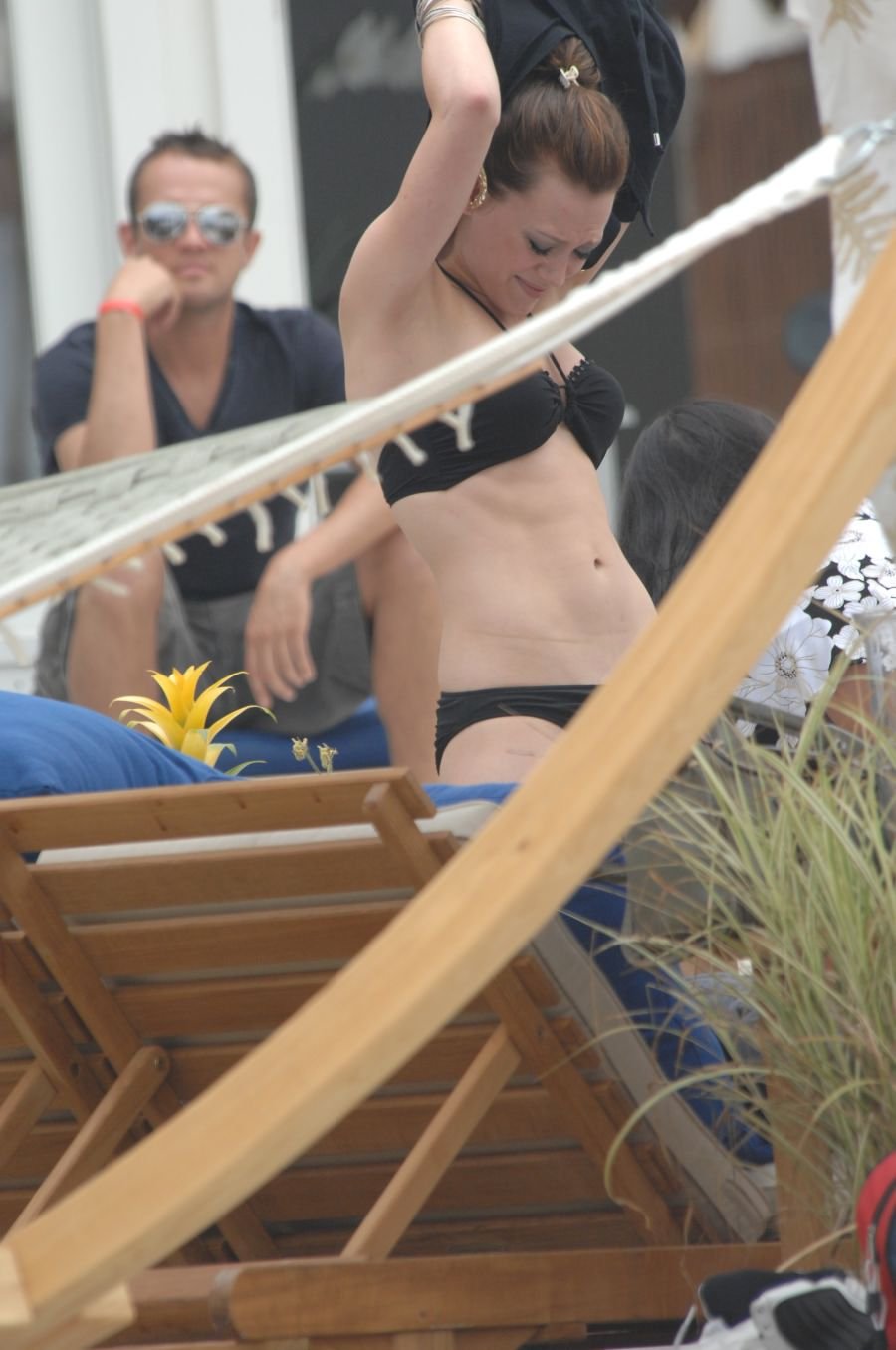 Hilary Duff breast in the film