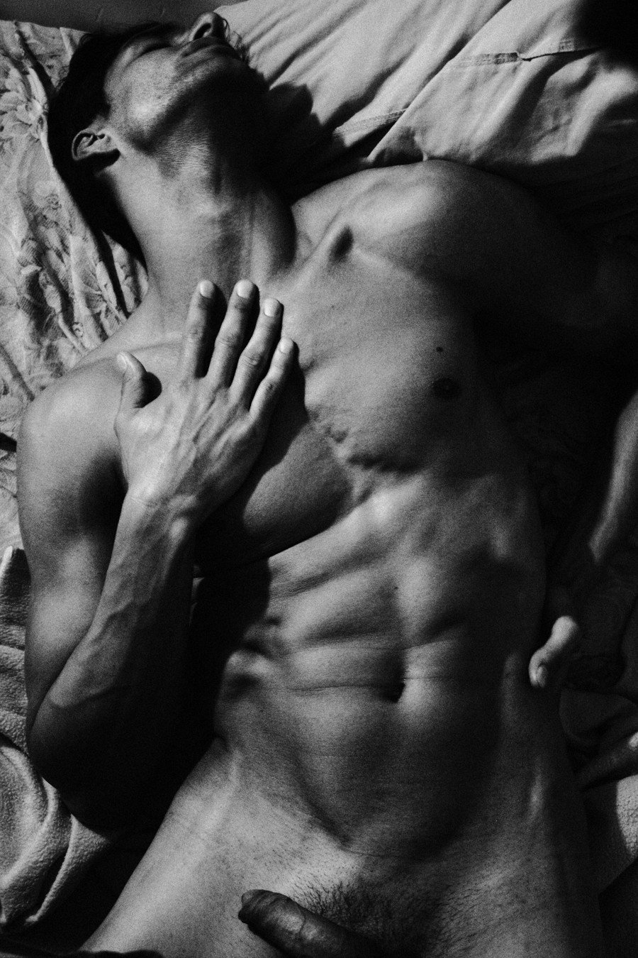 Beautiful men in the style of nude