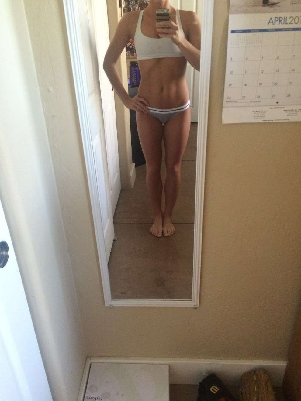 The beautiful body of the girl