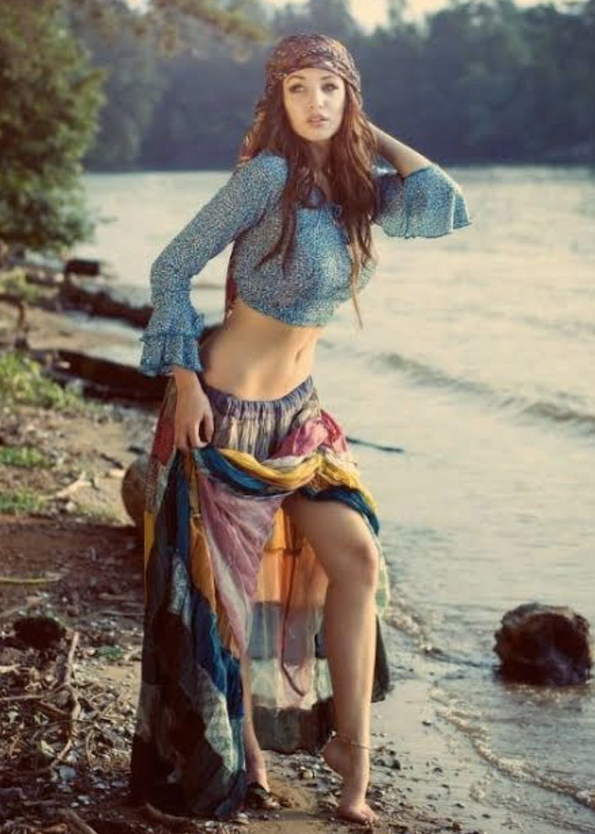 Brunette Model Topless