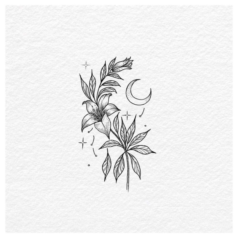 Sketches of tattoo minimalism