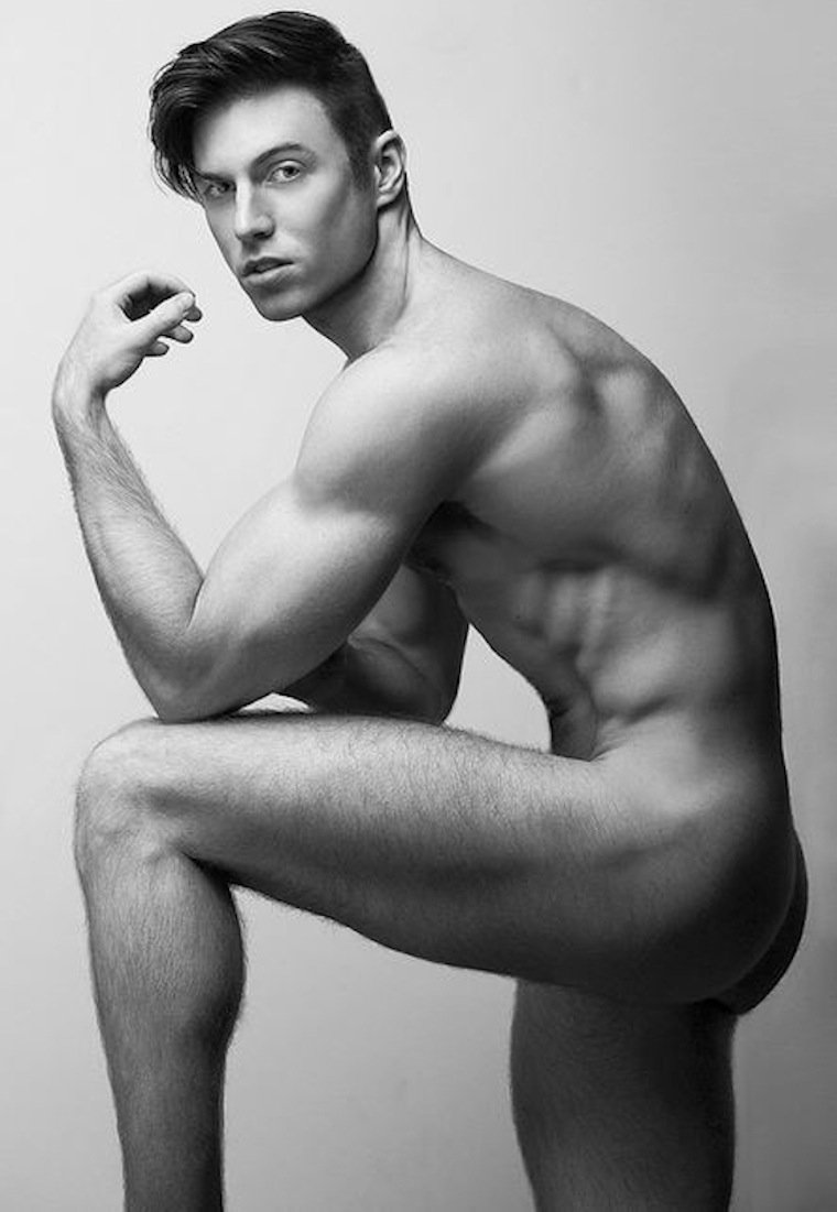 A person poses