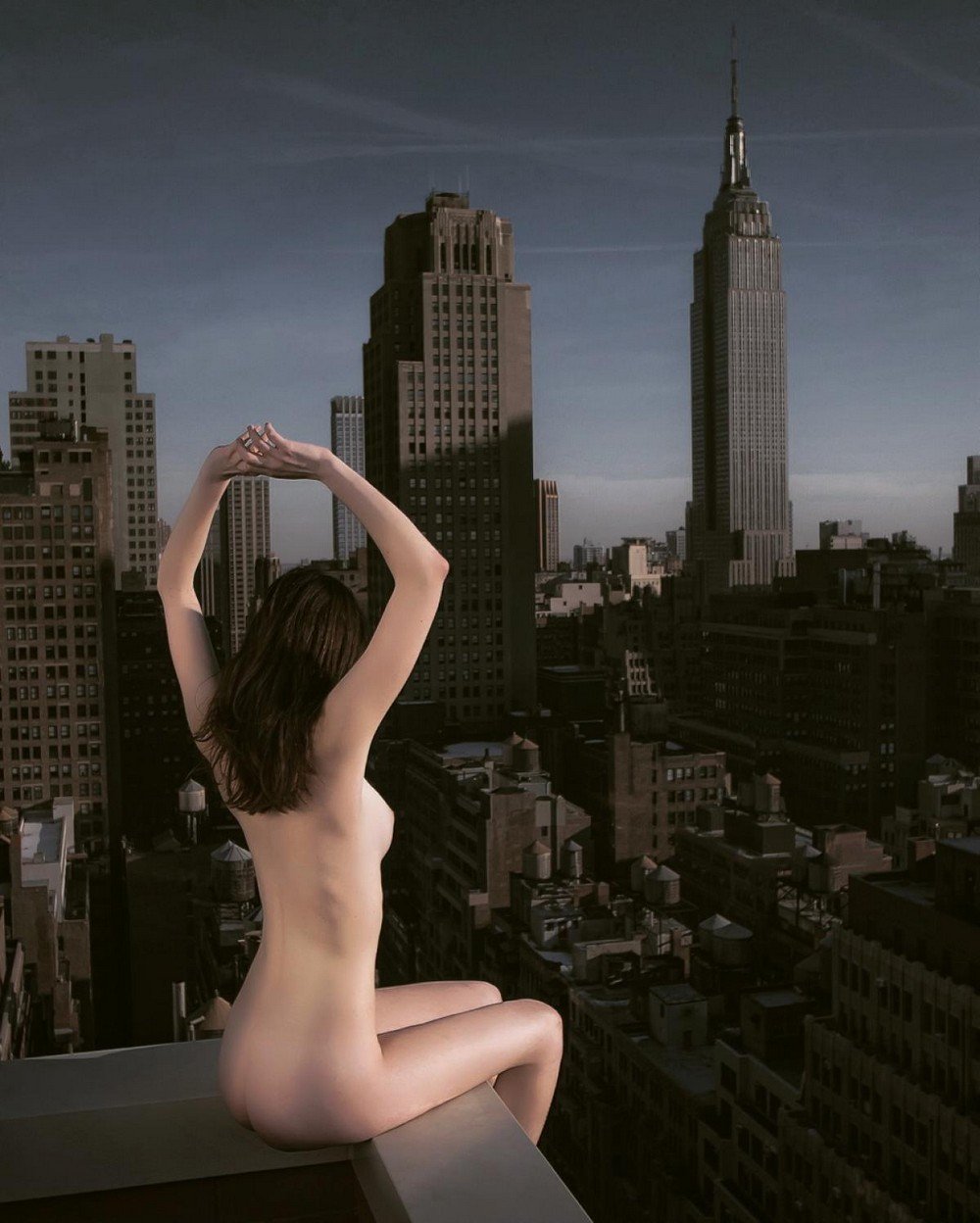 Kate Rich Naked on the street