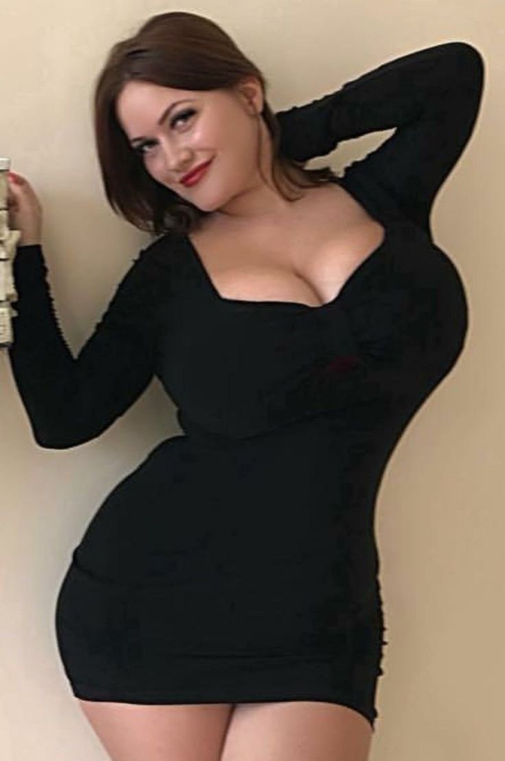 Becky Hudson in a dress