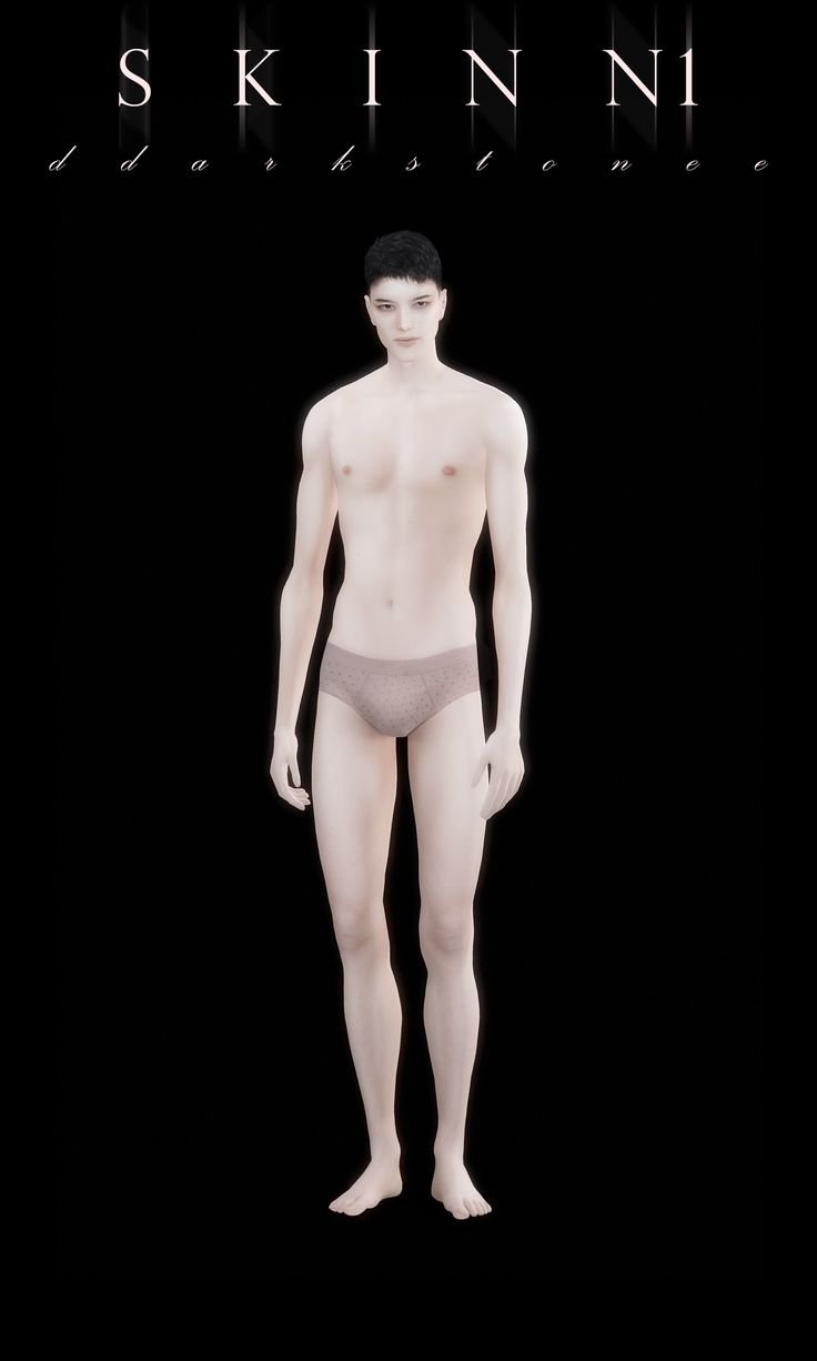 The man is topless