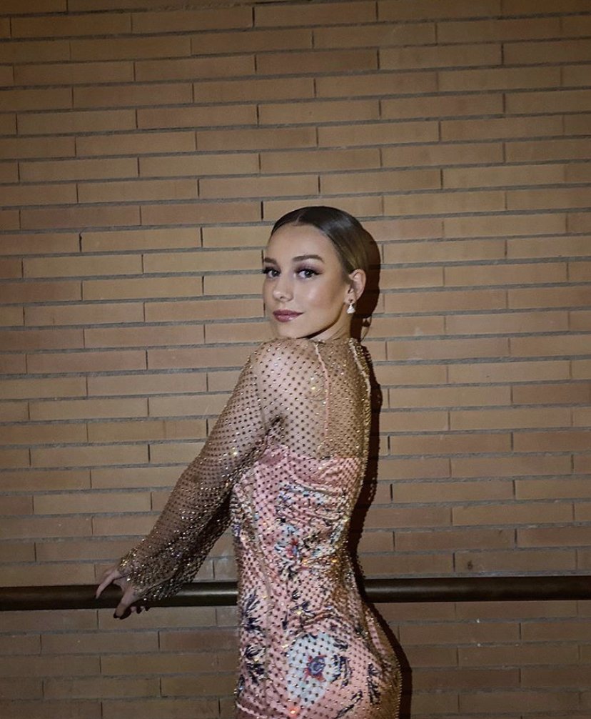 Esther Exposito in the dress