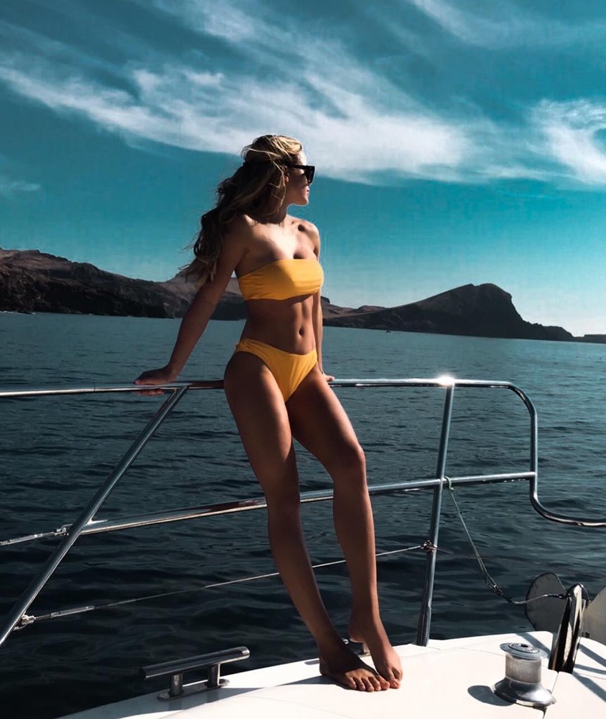 Angelina Strechina 2021 in a swimsuit