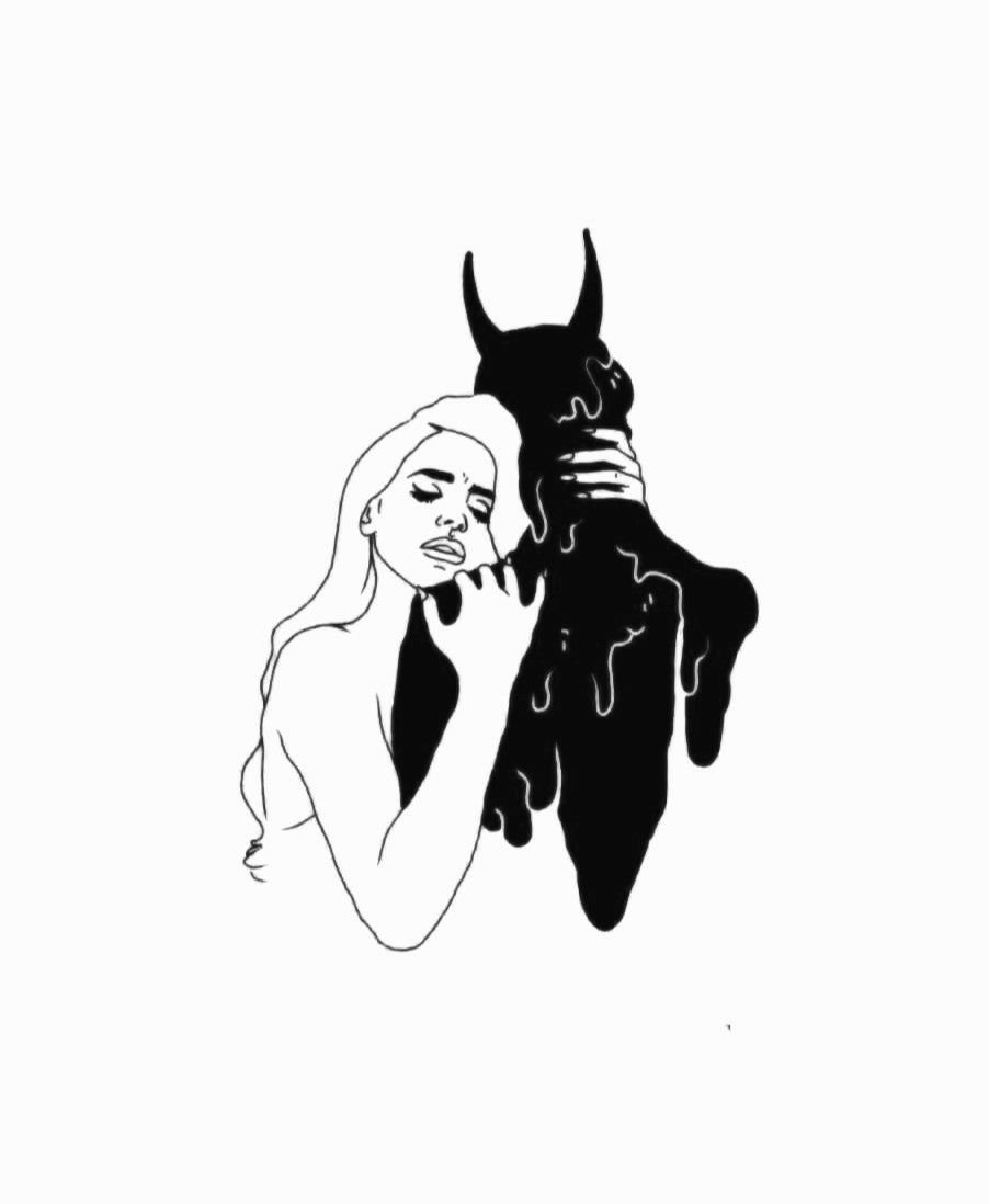 Black white drawings aesthetics