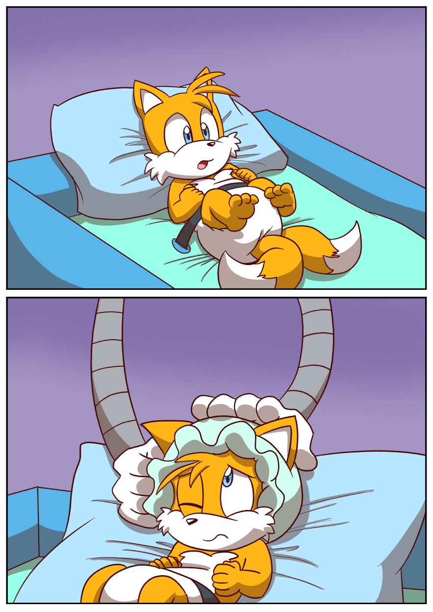 Sonic Tails in Diaper
