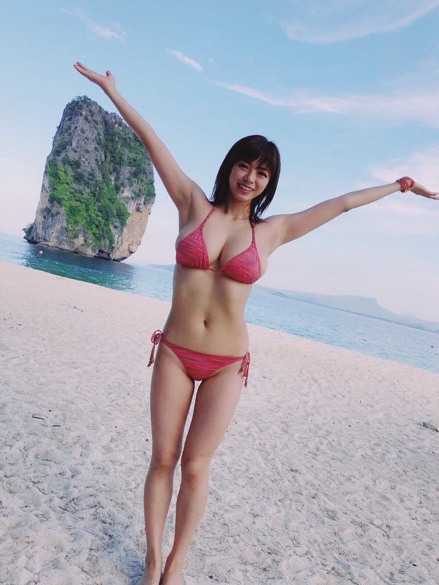 Kan Tsugikhara in a swimsuit