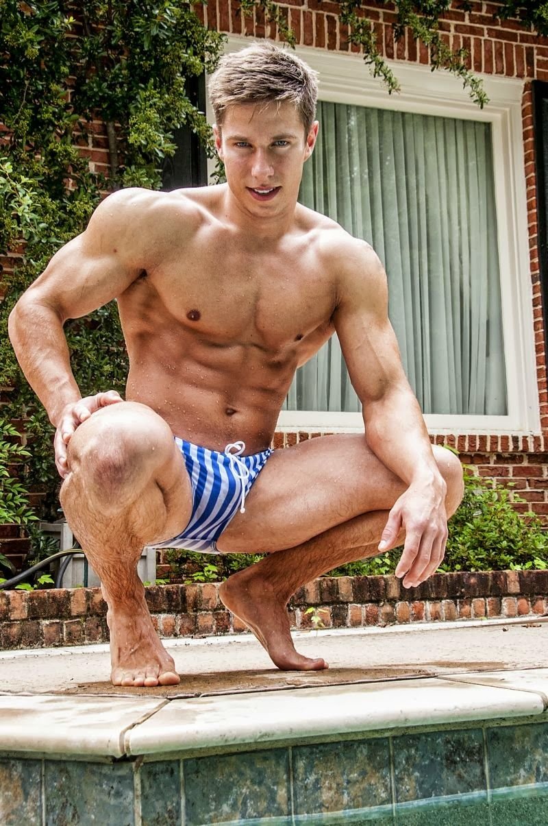 Beautiful muscular blond
