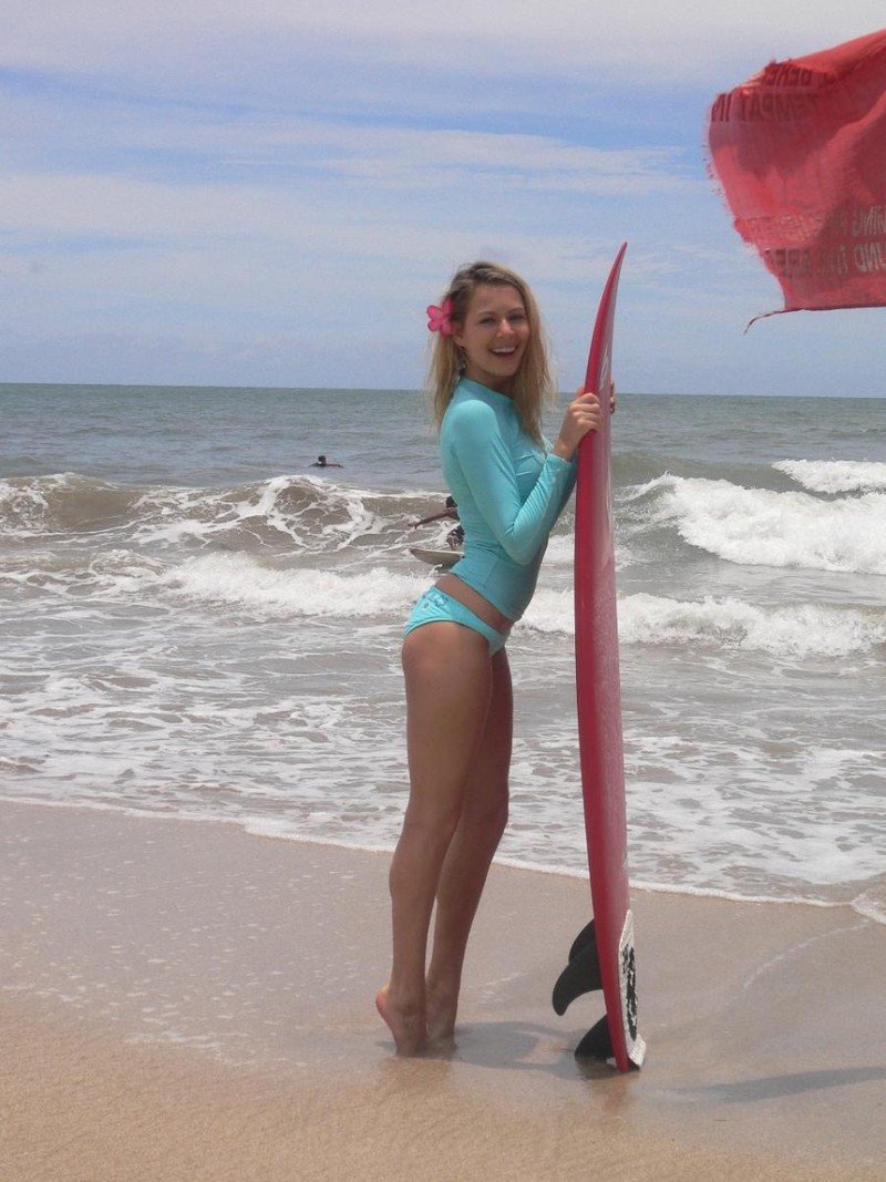 Maria Kozhevnikova in a swimsuit
