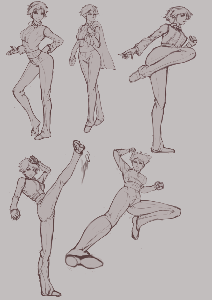 Beautiful drawing poses