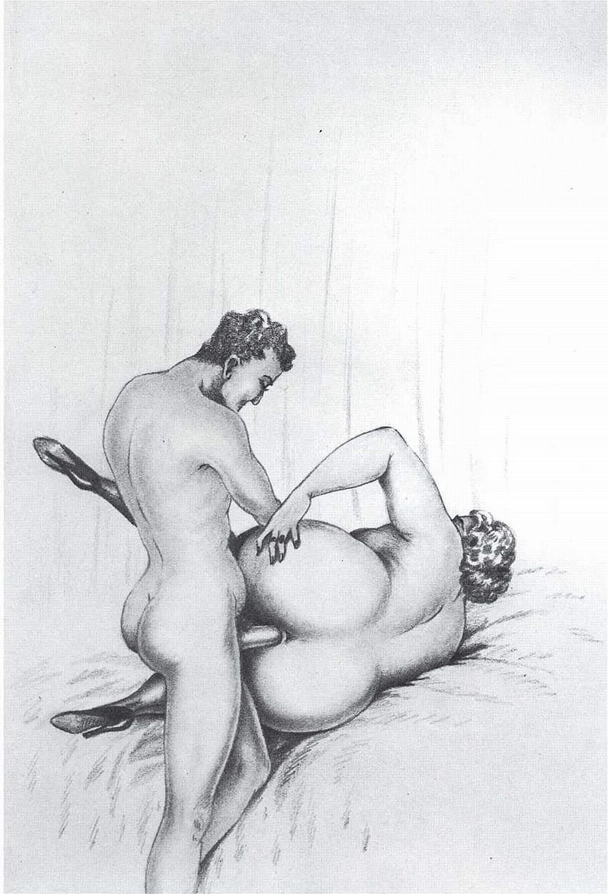 Erotic pictures with a pencil
