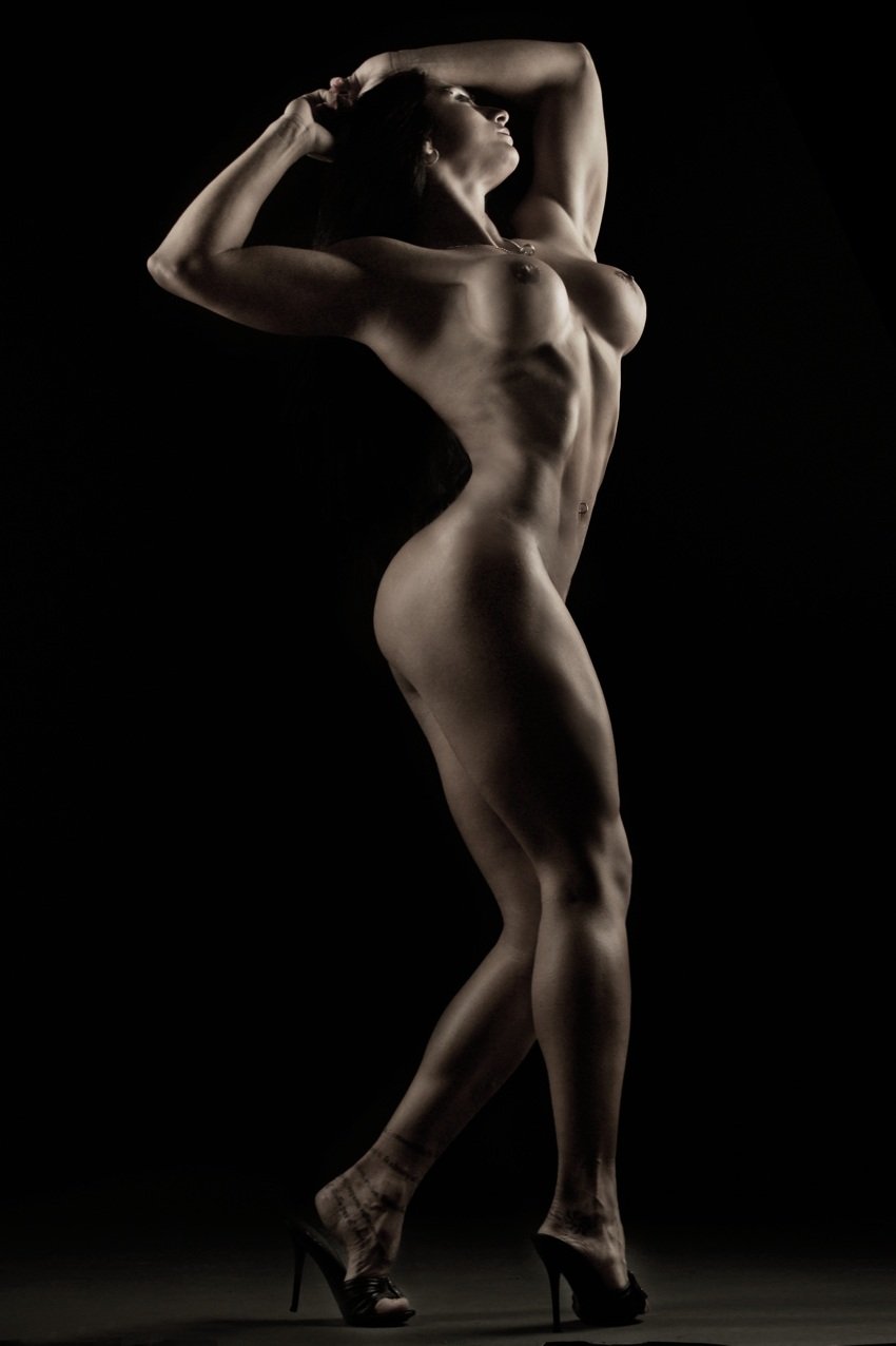 Naked body of an anatomy woman
