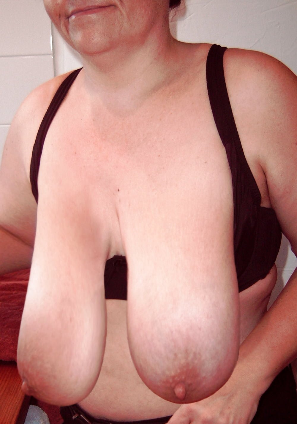 Huge natural boobs of old