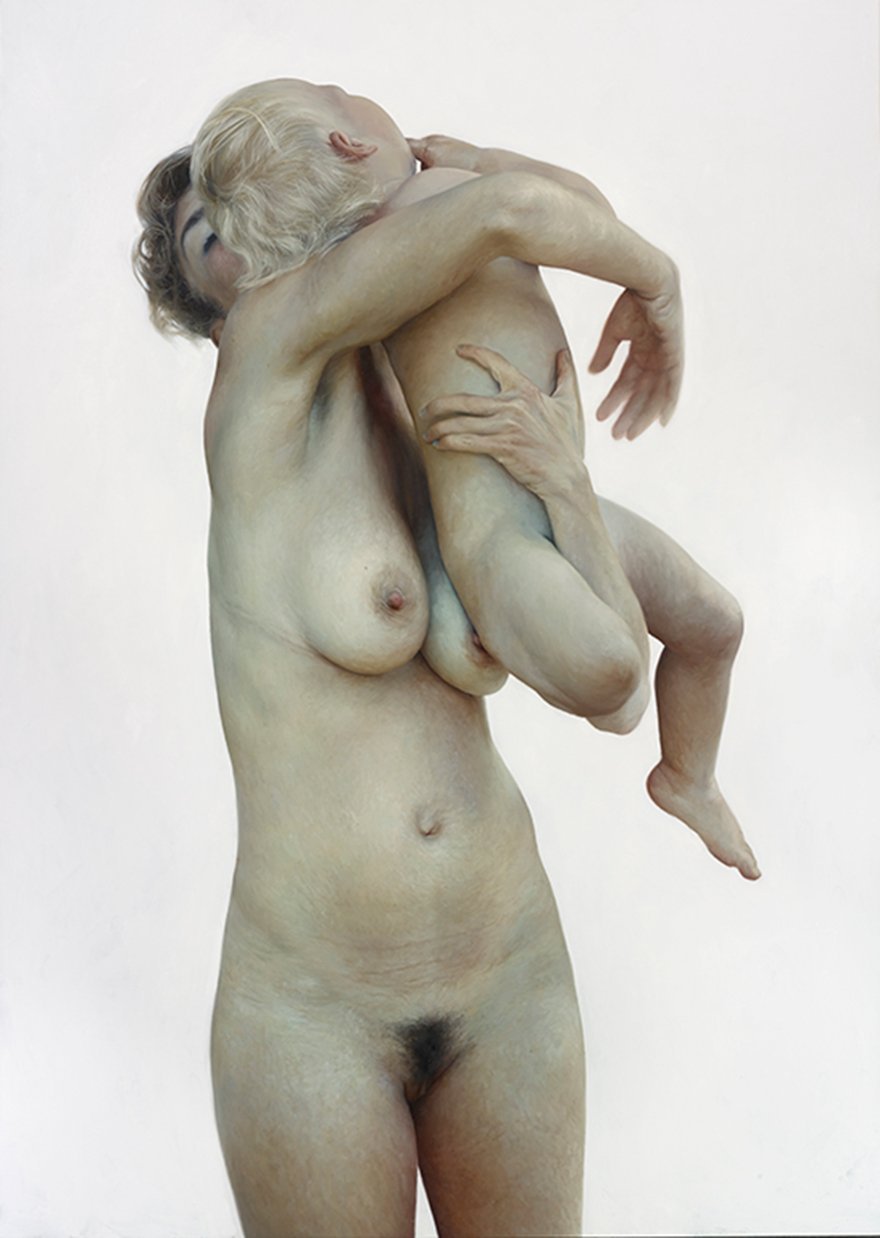 Two old naked women