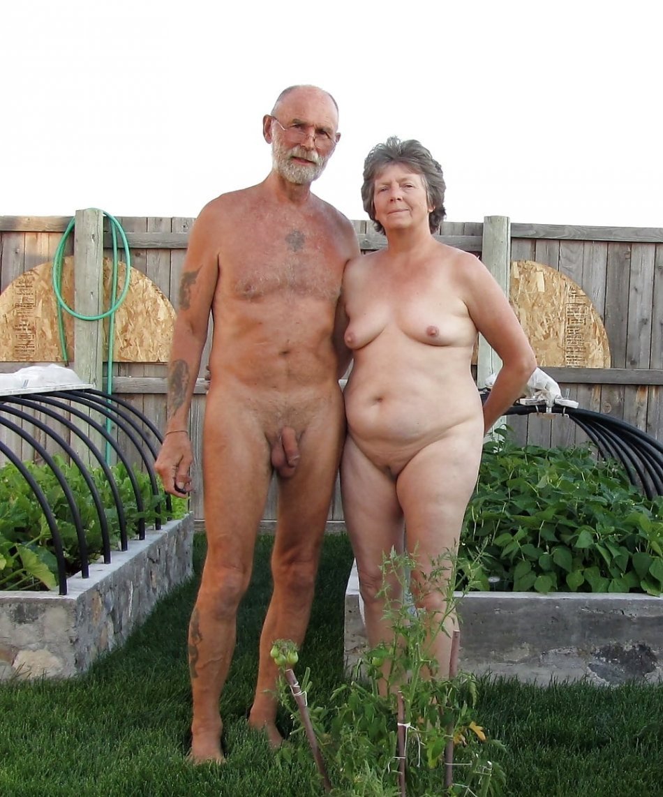 Naked elderly couples