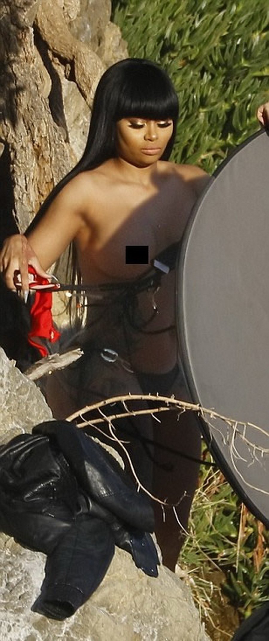 Naked model China Black