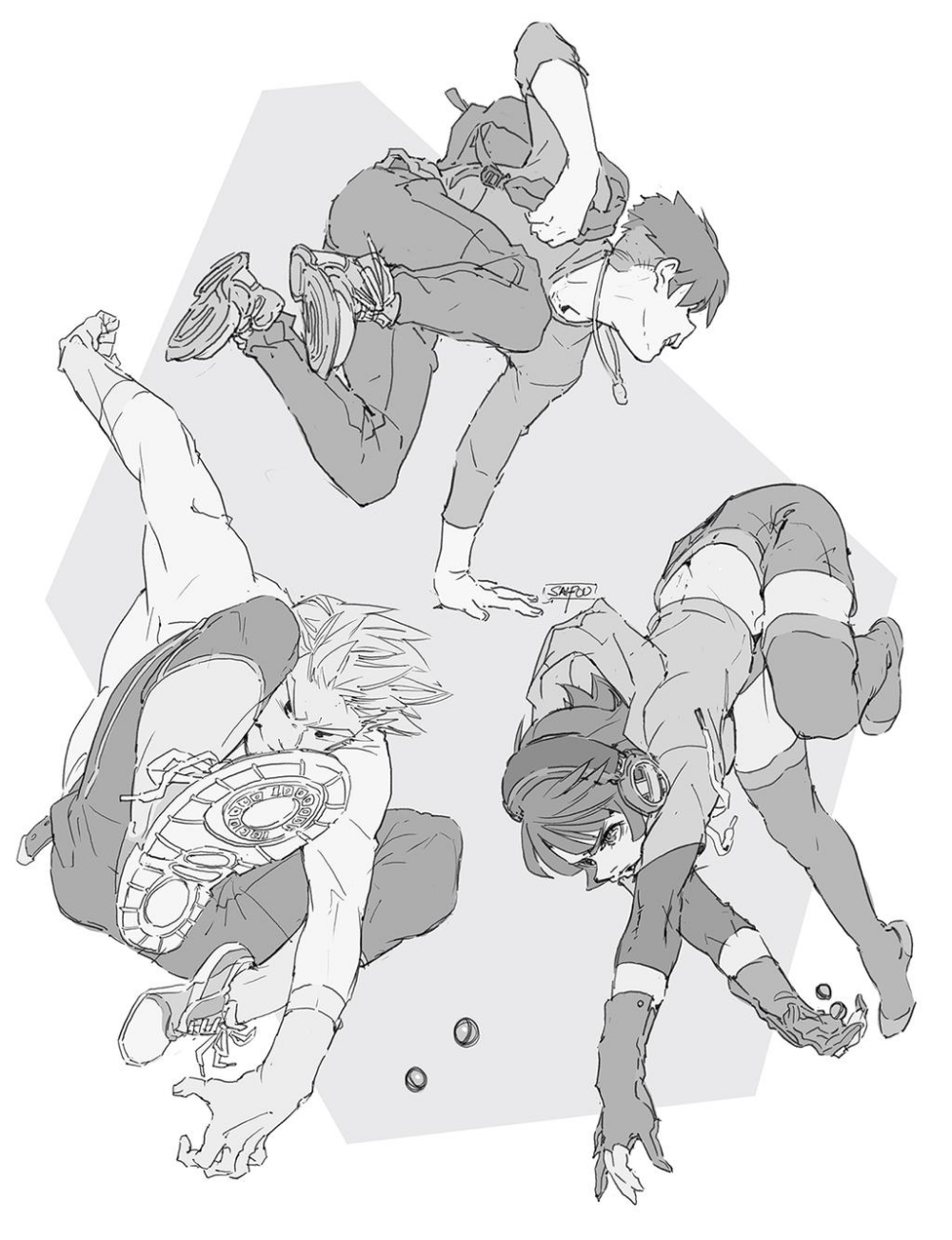 Pose for drawing couples