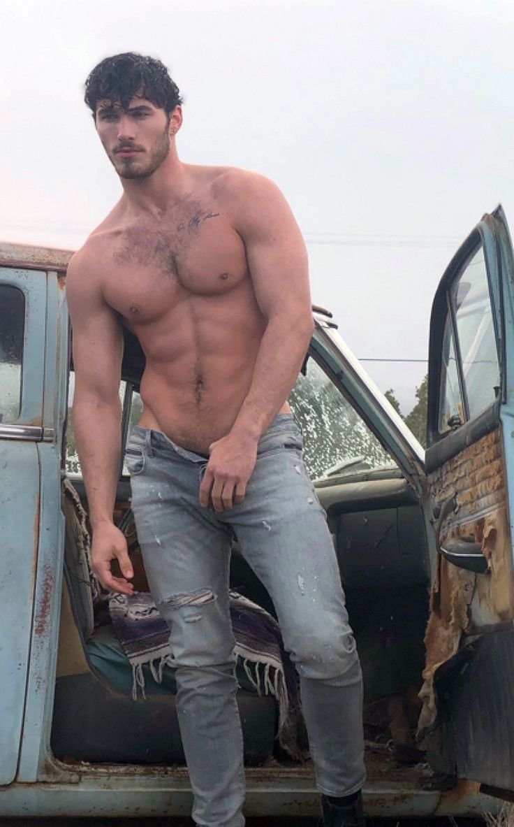 Hot guys by car