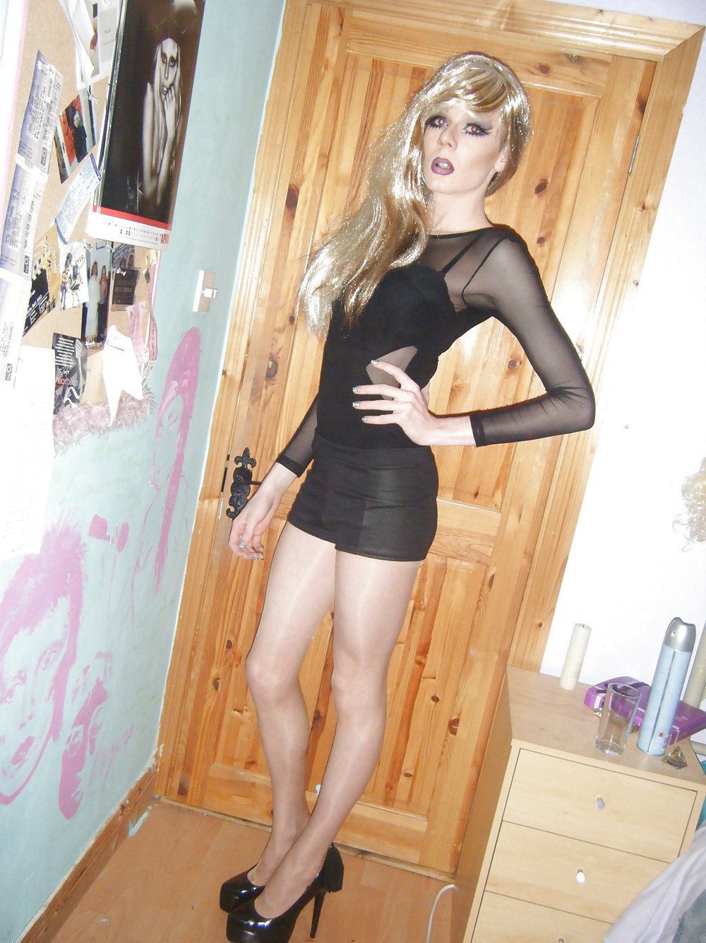 Crossdressers on the bed
