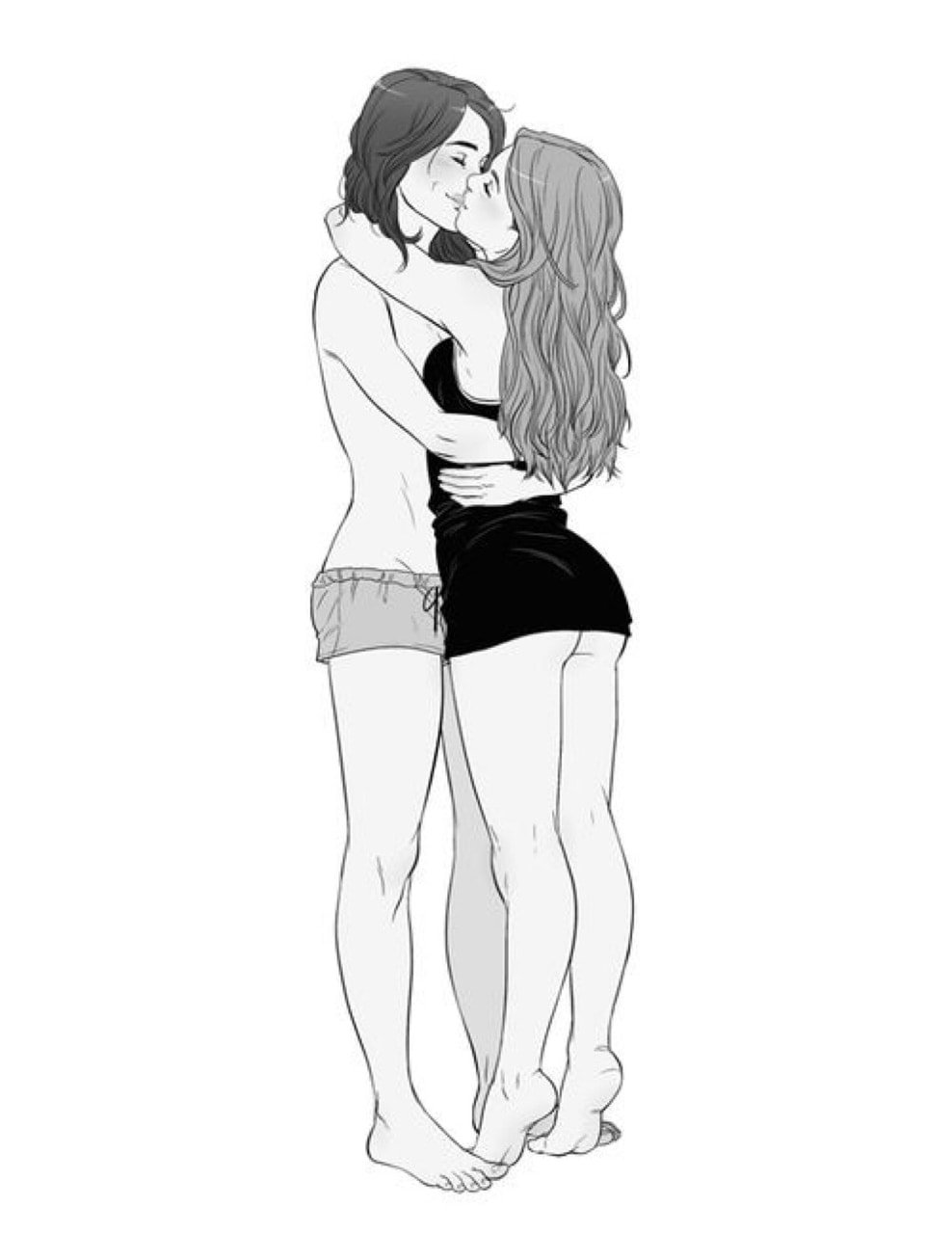 Drawings for sketching guy and girl
