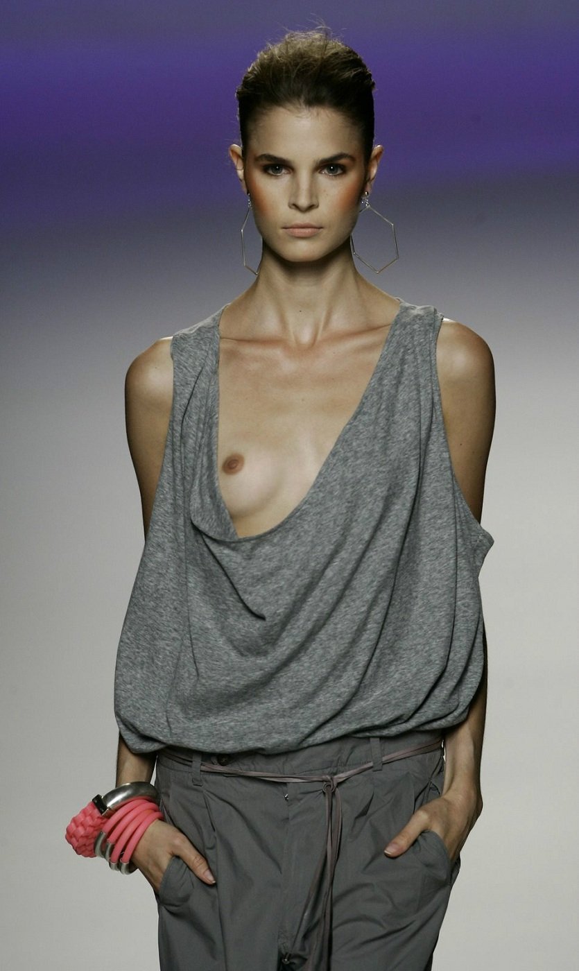 Exposure of models on the catwalk