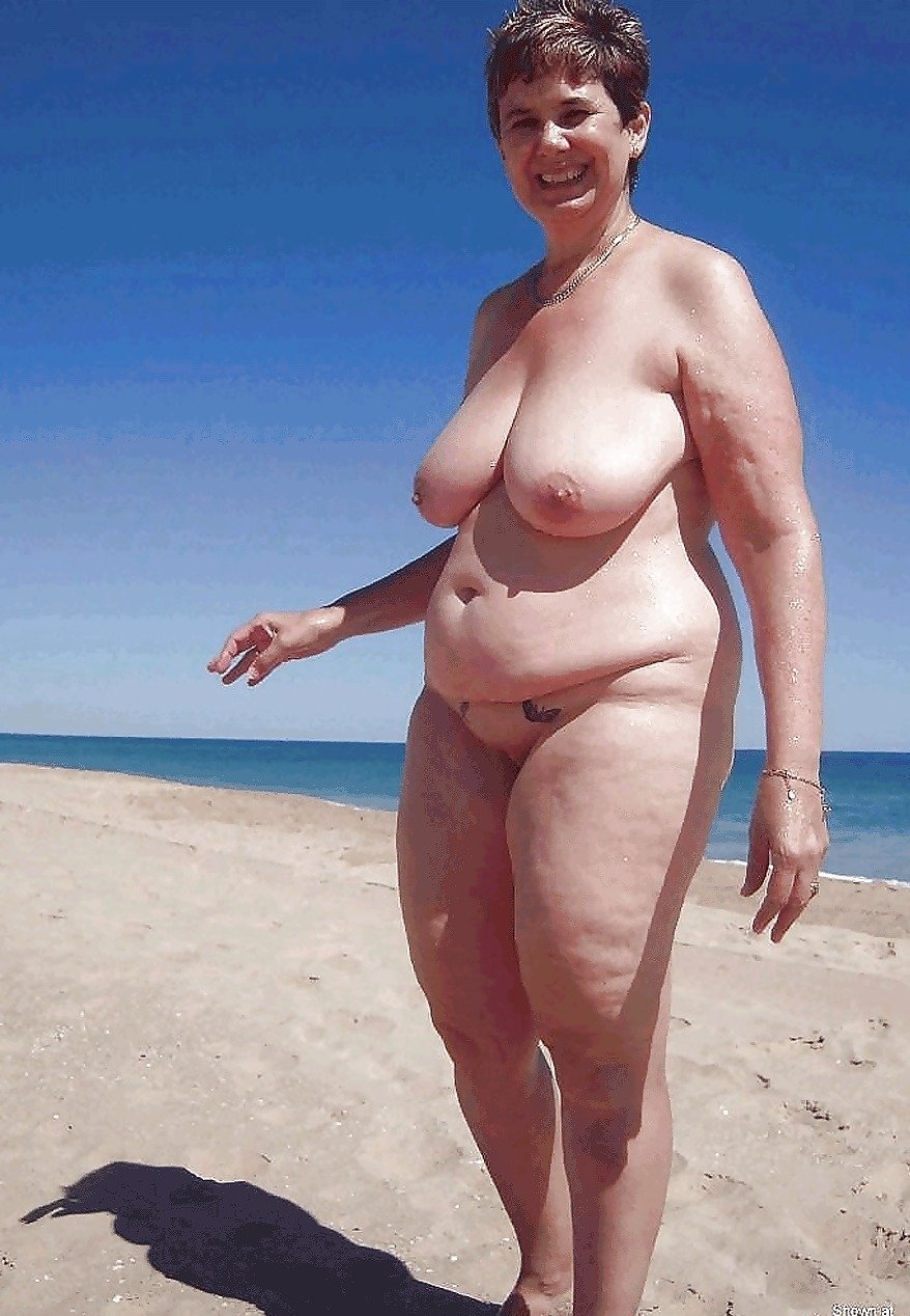Fat naked on the beach retro