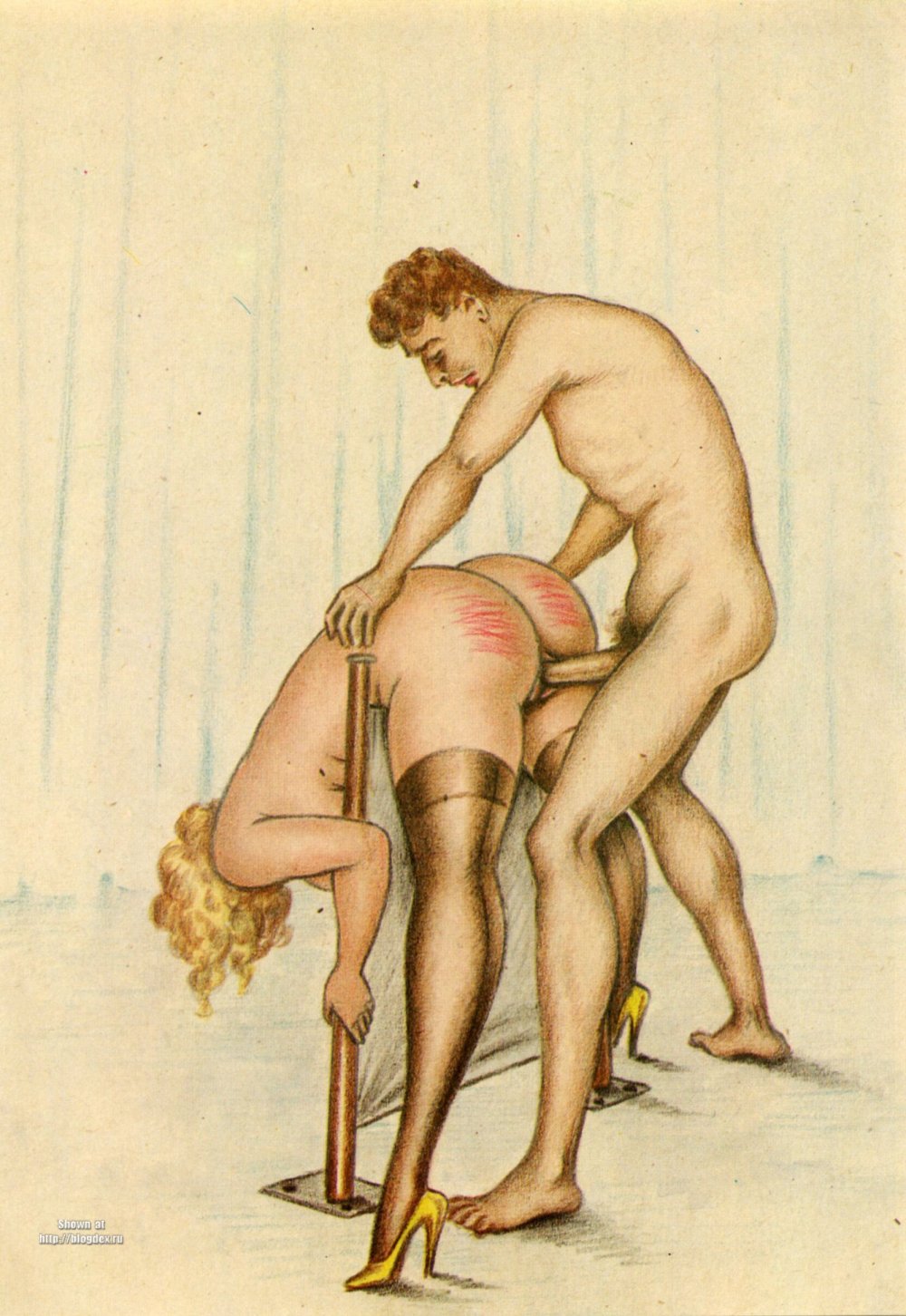 Erotic drawings of incest