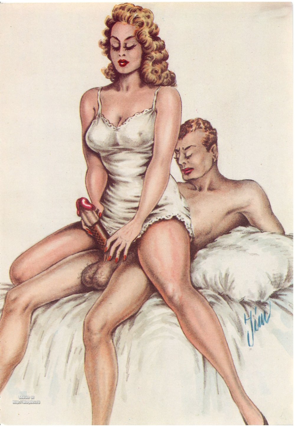 Pornographic comics retro
