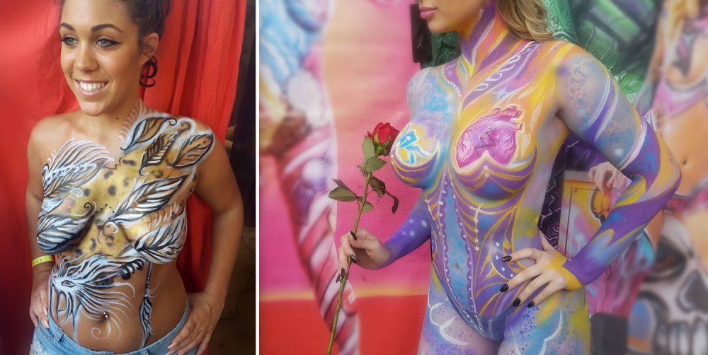 Body art big breasts