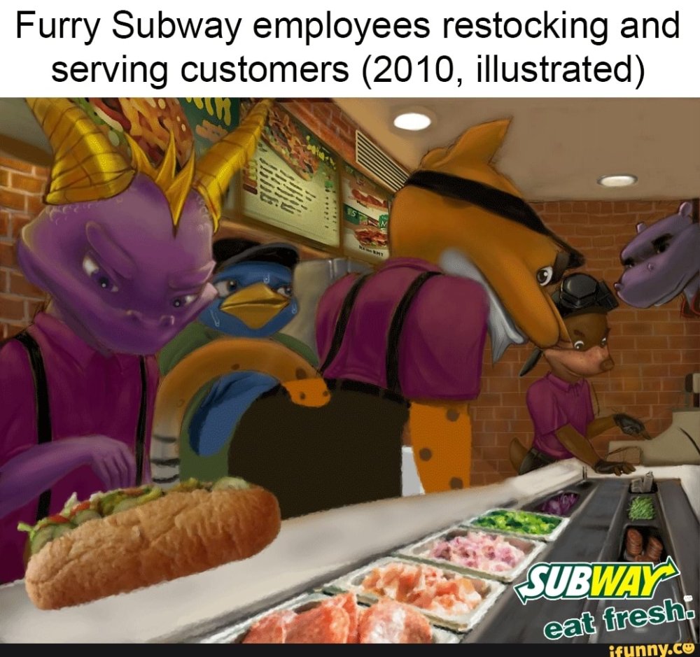 Spyro at Subway