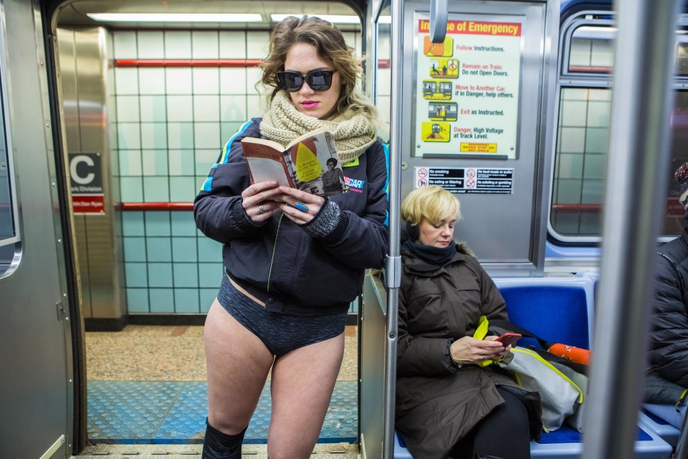 Nude and Naked in Subway
