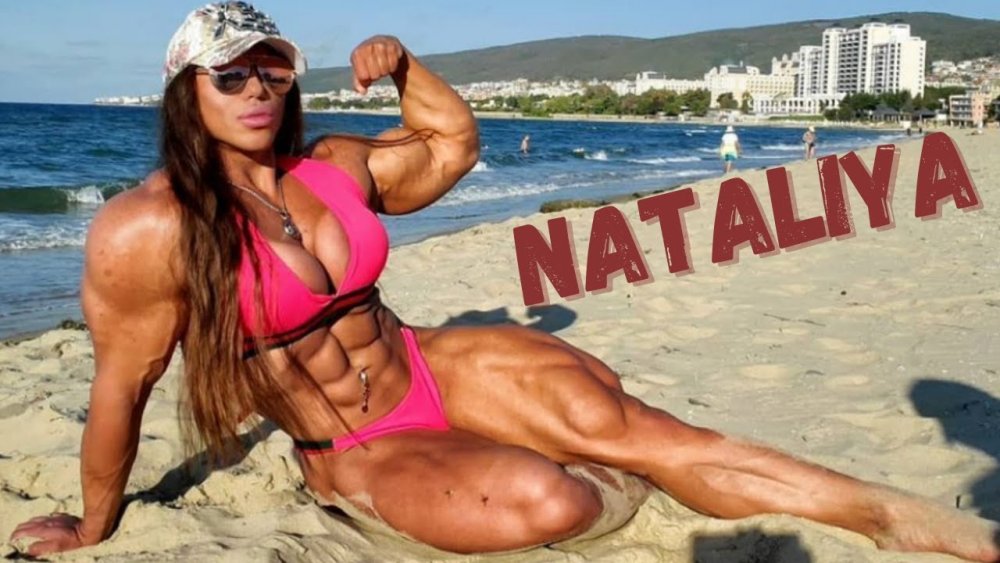 Natalia Trukhina with a black man