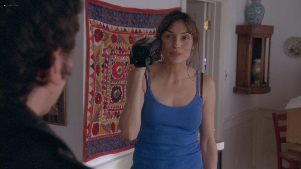 Actress Famke Janssen legs