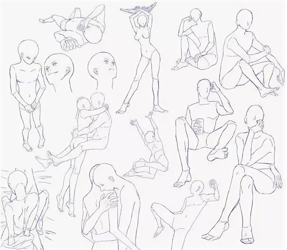 Anime poses