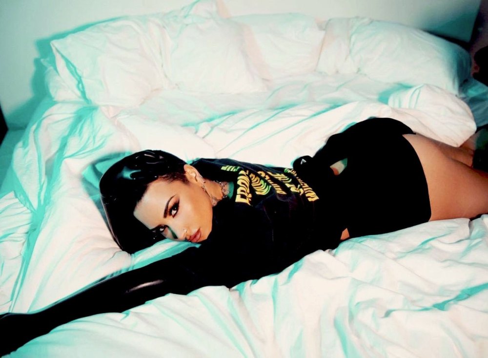 Demi Lovato in stockings